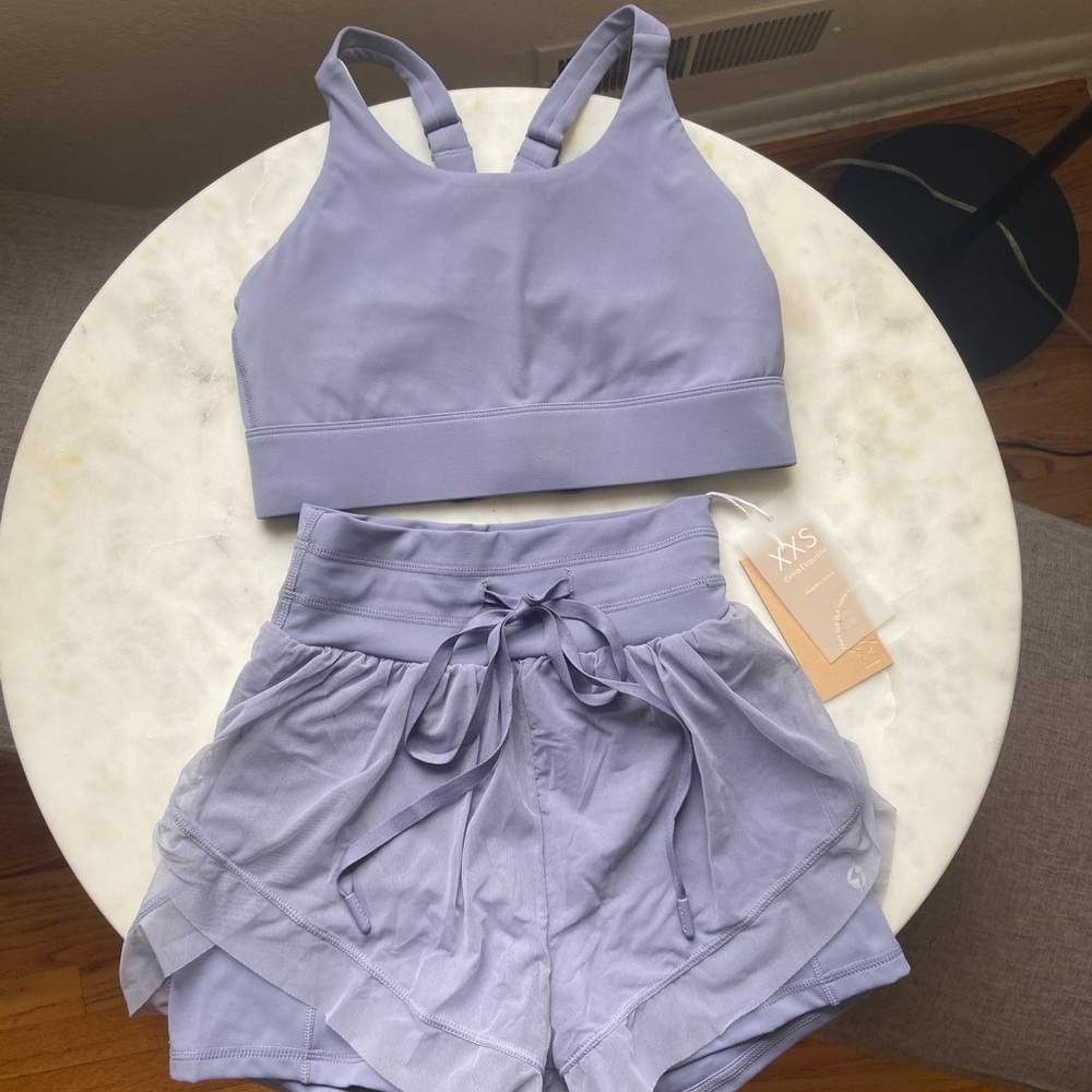 Popflex workout bra & shorts set